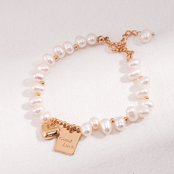 Sterling Silver Pearl Bracelet