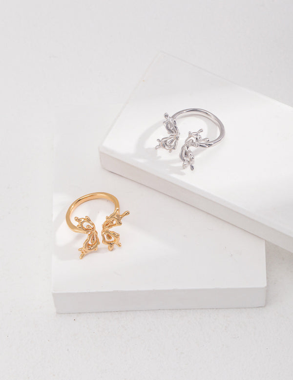 Sterling Silver Butterfly Ring