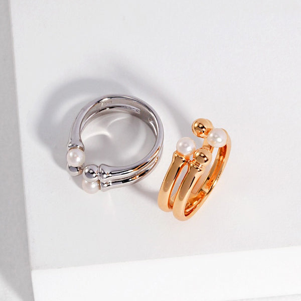 Sterling Silver Pearl Ring