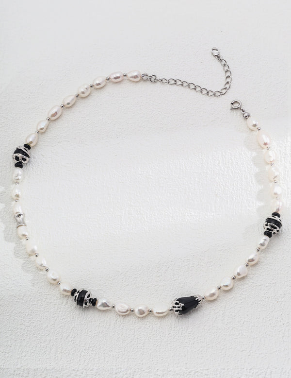 Pearl and Agate Necklace