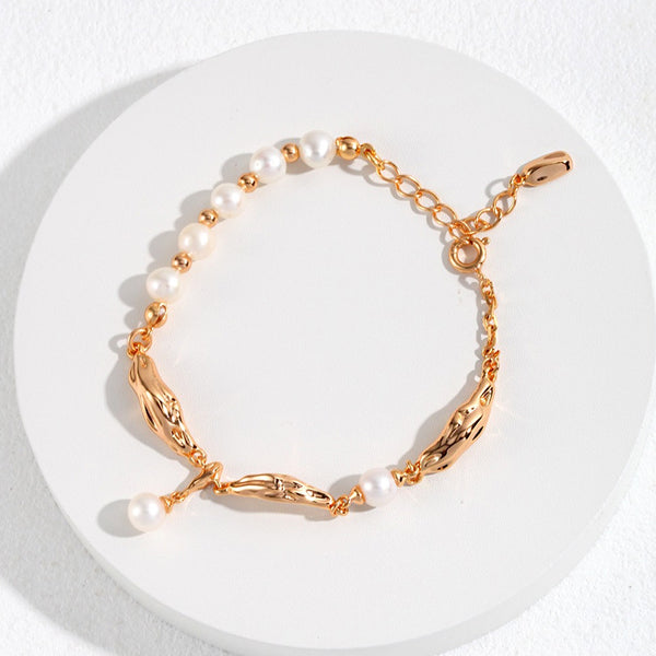 Sterling Silver Pearl Bracelet