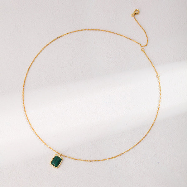S925 K Gold Lapis Lazuli Necklace