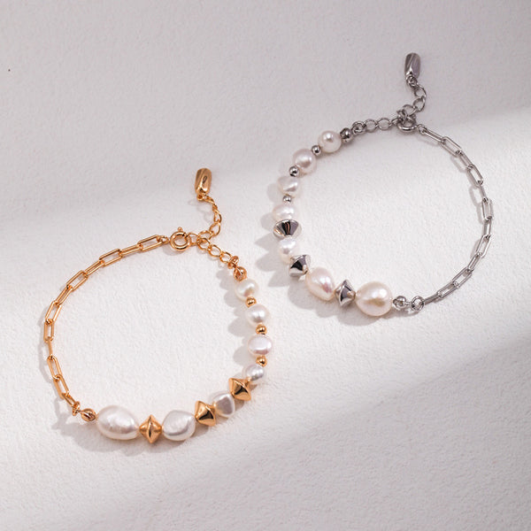 Sterling Silver Pearl Bracelet