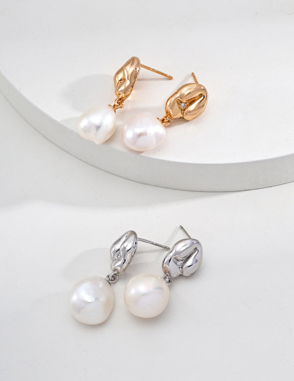 Sterling Silver Pearl Earrings