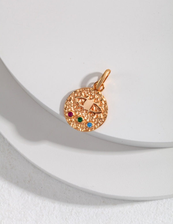 S925 Silver - Vintage Gold Adjustable Necklace (Single Pendant, no chain)